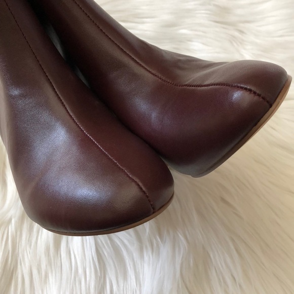 Nanette Nanette Lepore Plum Leather Glory Bootie - Picture 6 of 9